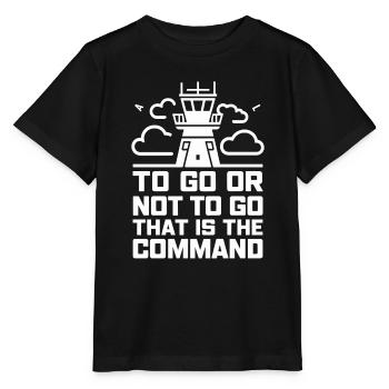 Air Traffic Controller Aircraft Flight Service - Stanley/Stella Kinder T-Shirt MINI CREATOR  - Schwarz - Vorne - Mikhail (115cm)