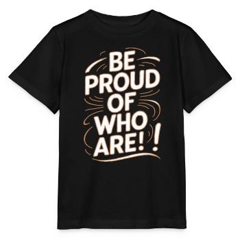 Soyez fier de vous Motivation - T-shirt bio MINI CREATOR Stanley/Stella Enfant - noir - Devant - Mikhail (115cm)