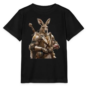 Kängeru Ritter Mittelalter - Stanley/Stella Kinder T-Shirt MINI CREATOR  - Schwarz - Vorne - Mikhail (115cm)