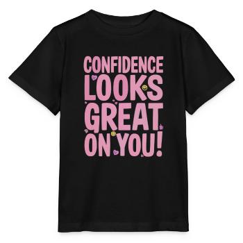 La confiance en soi vous convient très bien - T-shirt bio MINI CREATOR Stanley/Stella Enfant - noir - Devant - Mikhail (115cm)