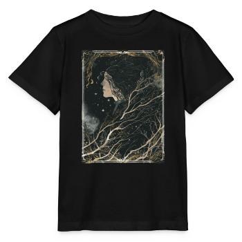 Der Traumweber Tarot - Stanley/Stella Kinder T-Shirt MINI CREATOR  - Schwarz - Vorne - Mikhail (115cm)