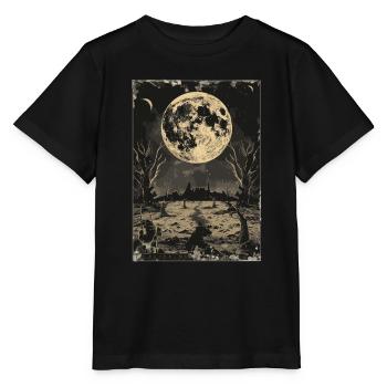 Le Tarot de la Lune - T-shirt bio MINI CREATOR Stanley/Stella Enfant - noir - Devant - Mikhail (115cm)