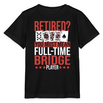 Bridge Kartenspiel Geschenk - Stanley/Stella Kinder T-Shirt MINI CREATOR  - Schwarz - Vorne - Mikhail (115cm)