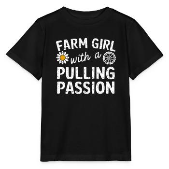 Tractor Pulling Tractor Pulling Tractor Power Farm - Stanley/Stella MINI CREATOR Kids’ T-Shirt - black - Front - Mikhail (115cm)