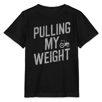 Tractor Pulling Tractor Pulling Tractor Power Farm - Stanley/Stella MINI CREATOR Kids’ T-Shirt - black - Front - Mikhail (115cm)