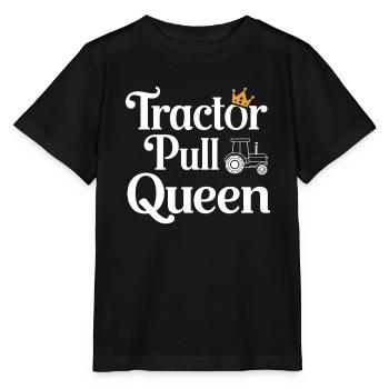 Tractor Pulling Tractor Pulling Tractor Power Farm - Stanley/Stella MINI CREATOR Kids’ T-Shirt - black - Front - Mikhail (115cm)