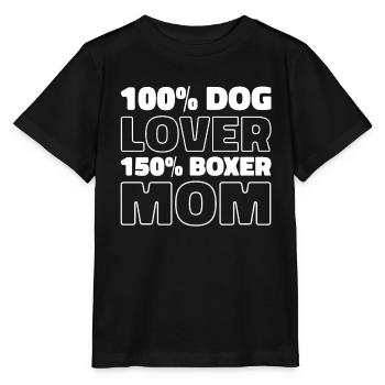 Boxer Chien Boxer Allemand - T-shirt bio MINI CREATOR Stanley/Stella Enfant - noir - Devant - Mikhail (115cm)