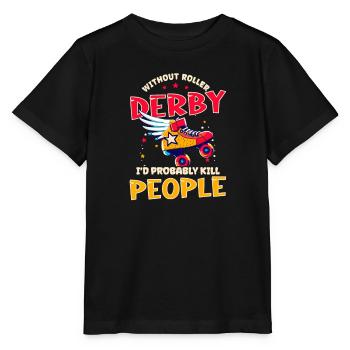 Roller Derby sans Roller Derby People - T-shirt bio MINI CREATOR Stanley/Stella Enfant - noir - Devant - Mikhail (115cm)