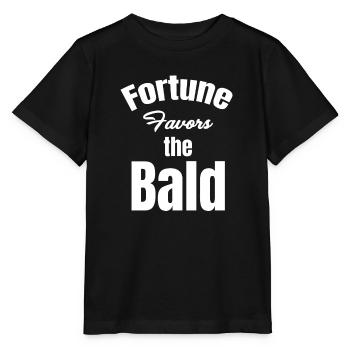 La chance sourit au coiffeur chauve et barbu - T-shirt bio MINI CREATOR Stanley/Stella Enfant - noir - Devant - Mikhail (115cm)