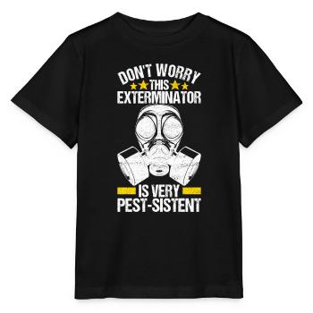 Pest Control Exterminator - Stanley/Stella MINI CREATOR Kids’ T-Shirt - black - Front - Mikhail (115cm)