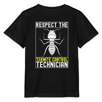 Pest Control Exterminator - Stanley/Stella MINI CREATOR Kids’ T-Shirt - black - Front - Mikhail (115cm)