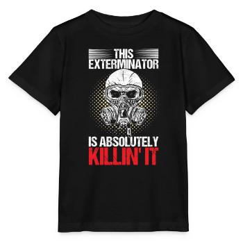 Pest Control Exterminator - Stanley/Stella MINI CREATOR Kids’ T-Shirt - black - Front - Mikhail (115cm)