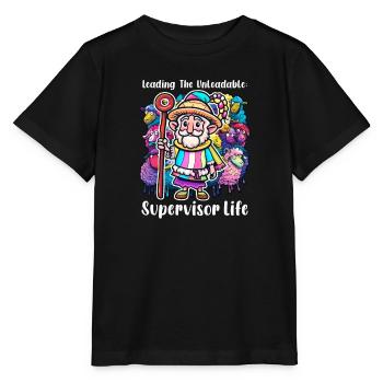 Supervisor Leading the Unleadable: Supervisor Life - Stanley/Stella MINI CREATOR Kids’ T-Shirt - black - Front - Mikhail (115cm)
