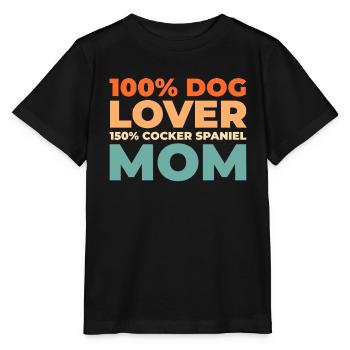 Cocker Épagneul - T-shirt bio MINI CREATOR Stanley/Stella Enfant - noir - Devant - Mikhail (115cm)