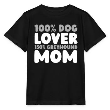 Lévrier Windhund - T-shirt bio MINI CREATOR Stanley/Stella Enfant - noir - Devant - Mikhail (115cm)
