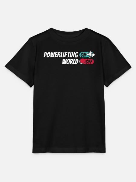 Powerlifting Powerlifter - Stanley/Stella Kinder T-Shirt MINI CREATOR  - Schwarz