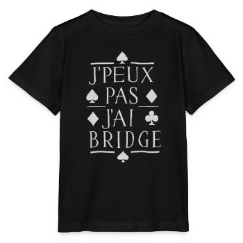 Bridge Kartenspiel Geschenk - Stanley/Stella Kinder T-Shirt MINI CREATOR  - Schwarz - Vorne - Mikhail (115cm)