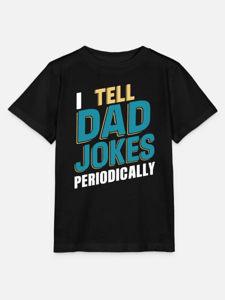 Ich Erzähle Väterwitze Periodisch - Stanley/Stella Kinder T-Shirt MINI CREATOR - Schwarz