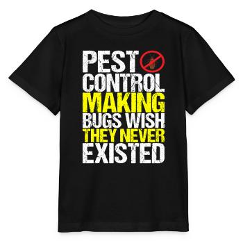 Pest Control Exterminators - Stanley/Stella MINI CREATOR Kids’ T-Shirt - black - Front - Mikhail (115cm)