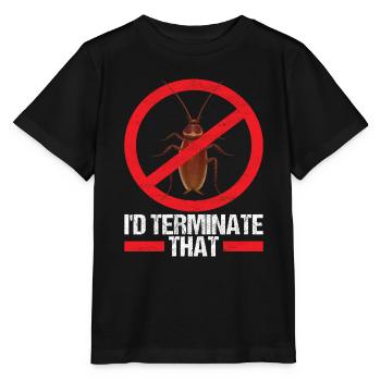 Exterminateurs de lutte antiparasitaire - T-shirt bio MINI CREATOR Stanley/Stella Enfant - noir - Devant - Mikhail (115cm)