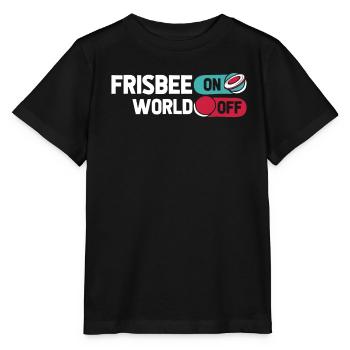 Frisbee Frisbee sur World Off - T-shirt bio MINI CREATOR Stanley/Stella Enfant - noir - Devant - Mikhail (115cm)