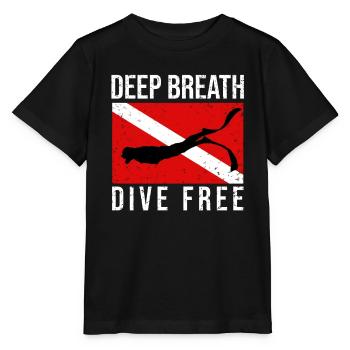 Diving, Freediving, Freediving No Limit Freediving - Stanley/Stella MINI CREATOR Kids’ T-Shirt - black - Front - Mikhail (115cm)