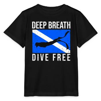 Diving, Freediving, Freediving No Limit Freediving - Stanley/Stella MINI CREATOR Kids’ T-Shirt - black - Front - Mikhail (115cm)