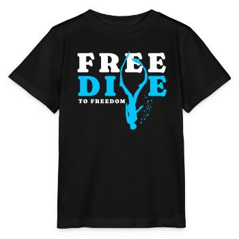 Diving, Freediving, Freediving No Limit Freediving - Stanley/Stella MINI CREATOR Kids’ T-Shirt - black - Front - Mikhail (115cm)