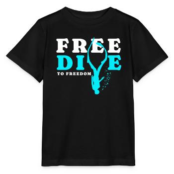 Diving, Freediving, Freediving No Limit Freediving - Stanley/Stella MINI CREATOR Kids’ T-Shirt - black - Front - Mikhail (115cm)