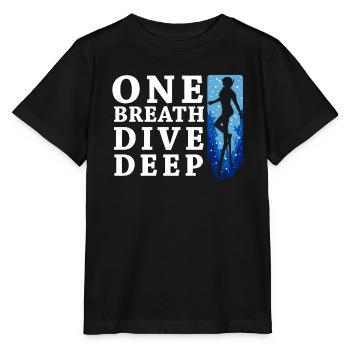 Diving, Freediving, Freediving No Limit Freediving - Stanley/Stella MINI CREATOR Kids’ T-Shirt - black - Front - Mikhail (115cm)