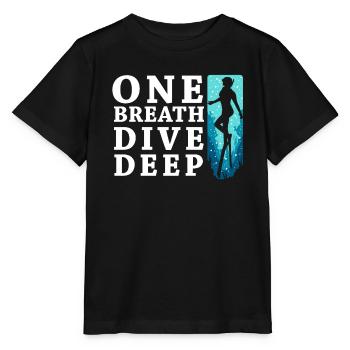 Diving, Freediving, Freediving No Limit Freediving - Stanley/Stella MINI CREATOR Kids’ T-Shirt - black - Front - Mikhail (115cm)