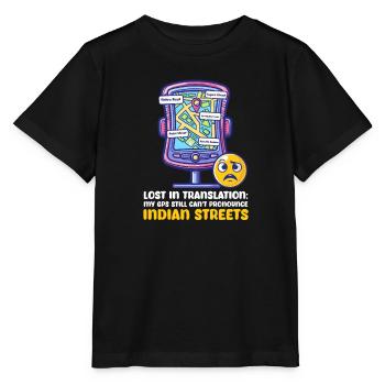 Indianer können Indianer immer noch nicht indianisch stree aussprechen - Stanley/Stella Kinder T-Shirt MINI CREATOR  - Schwarz - Vorne - Mikhail (115cm)