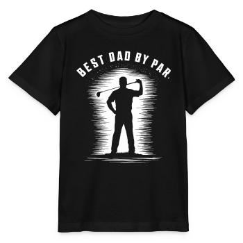 Bester Papa Durchschnitt Golfer Silhouette - Stanley/Stella Kinder T-Shirt MINI CREATOR  - Schwarz - Vorne - Mikhail (115cm)