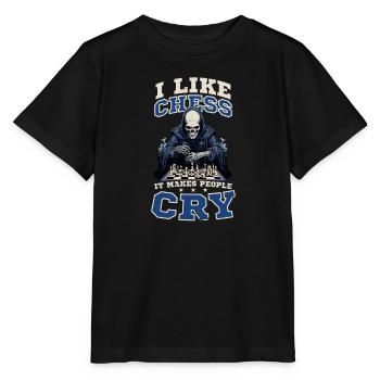 Schach bringt die Menschen zum Weinen - Stanley/Stella Kinder T-Shirt MINI CREATOR  - Schwarz - Vorne - Mikhail (115cm)