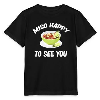 Miso heureux de vous voir Chinois asiatique - T-shirt bio MINI CREATOR Stanley/Stella Enfant - noir - Devant - Mikhail (115cm)