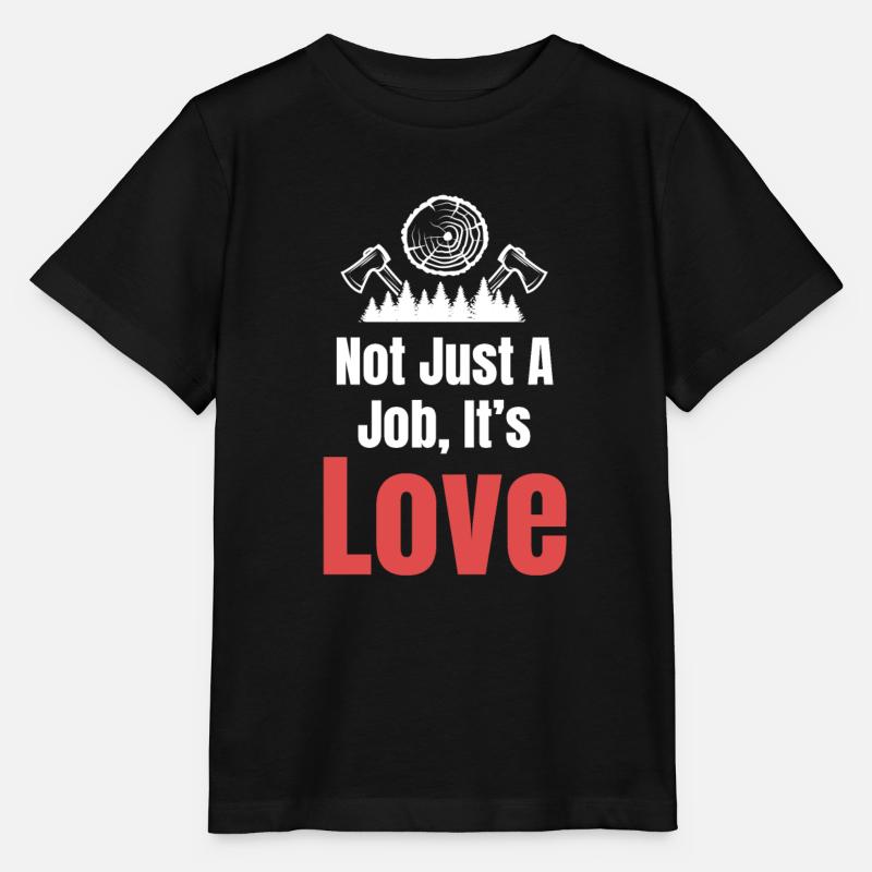 Pas seulement un travail, c’est de l’amour. Charpentier - T-shirt bio MINI CREATOR Stanley/Stella Enfant - noir