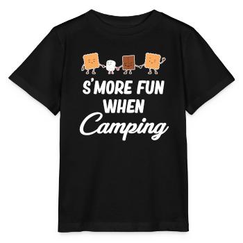 Mehr Spaß Beim Camping, Glamping, Rucksackreisen - Stanley/Stella Kinder T-Shirt MINI CREATOR  - Schwarz - Vorne - Mikhail (115cm)