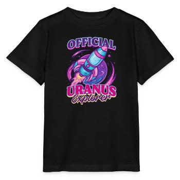 Uranus Official Uranus Explorer - Stanley/Stella MINI CREATOR Kids’ T-Shirt - black - Front - Mikhail (115cm)