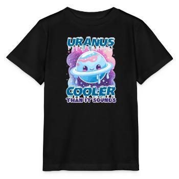Uranus Uranus: Cooler als es klingt - Stanley/Stella Kinder T-Shirt MINI CREATOR  - Schwarz - Vorne - Mikhail (115cm)