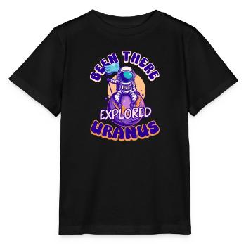Uranus war dort, erkundete Uranus - Stanley/Stella Kinder T-Shirt MINI CREATOR  - Schwarz - Vorne - Mikhail (115cm)