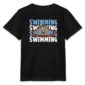 Nageurs nageurs - T-shirt bio MINI CREATOR Stanley/Stella Enfant - noir - Devant - Mikhail (115cm)