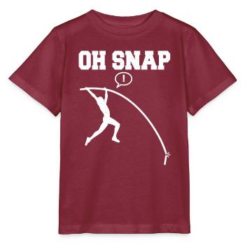 Stabhochspringer-Geschenk - Stanley/Stella Kinder T-Shirt MINI CREATOR  - Burgunderrot - Vorne - Kain (125cm)