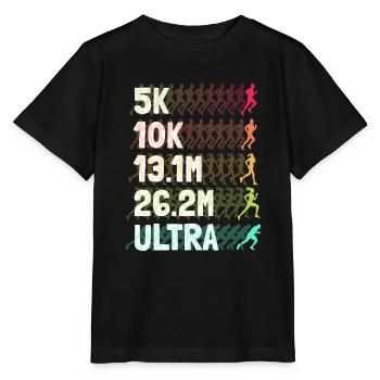 Ultramarathon Marathon Runner Running - Stanley/Stella MINI CREATOR Kids’ T-Shirt - black - Front - Mikhail (115cm)