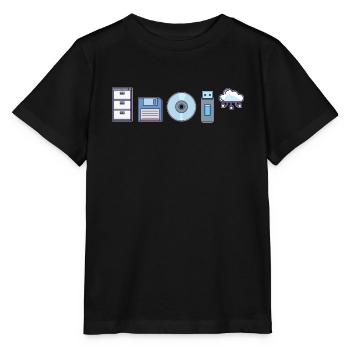 IT Geek, PC Accessories Storage Devices Evolution - Stanley/Stella MINI CREATOR Kids’ T-Shirt - black - Front - Mikhail (115cm)