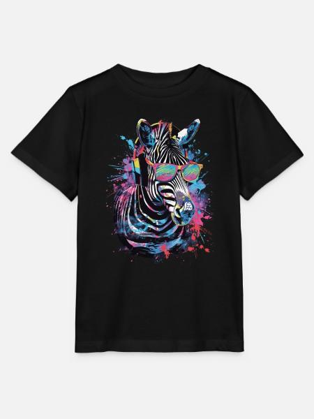 Zebra - Stanley/Stella Kinder T-Shirt MINI CREATOR - Schwarz