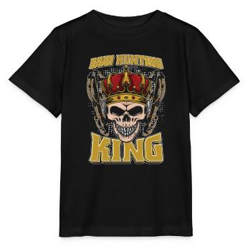 Bogenjagd Bogenjäger Bow Hunting King - Stanley/Stella MINI CREATOR Kids’ T-Shirt - black - Front - Mikhail (115cm)