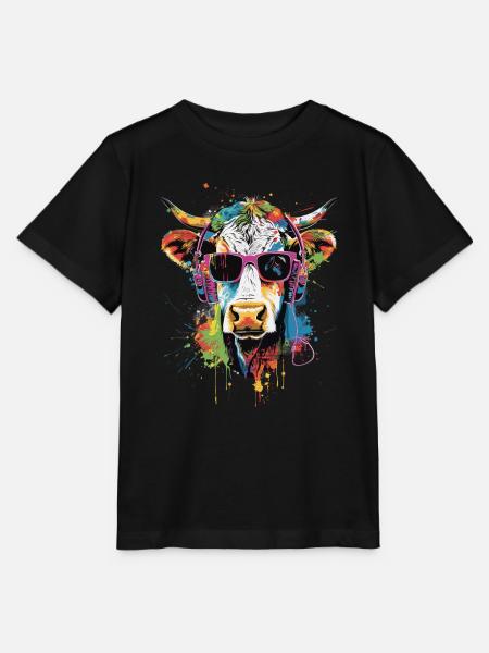 Irish Kuh - Stanley/Stella Kinder T-Shirt MINI CREATOR  - Schwarz