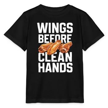 Hot Chicken Wings Spicy Wings Buffalo Wings - Stanley/Stella Kinder T-Shirt MINI CREATOR  - Schwarz - Vorne - Mikhail (115cm)