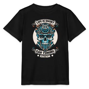 Screwdriver Tuning Tuner Skull - Stanley/Stella MINI CREATOR Kids’ T-Shirt - black - Front - Mikhail (115cm)