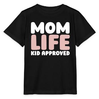 Mom Mom - Stanley/Stella MINI CREATOR Kids’ T-Shirt - black - Front - Mikhail (115cm)